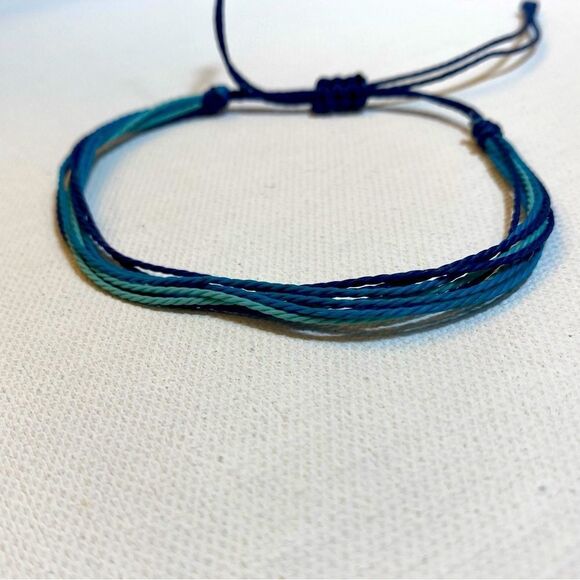 Bohemian thread cord friendship style bracelet adjustable wrist hippie boho - Picture 1 of 6